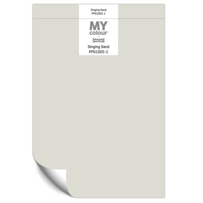 Johnstone's My Colour Durable Matt Paint Singing Sand - Peel and Stick Sample