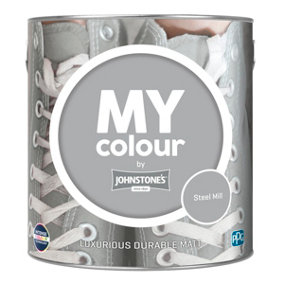 Johnstone's My Colour Durable Matt Paint Steel Mill - 2.5L