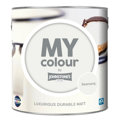 Johnstone's My Colour Durable Matt Paint Swansong 2.5L DIY at B&Q