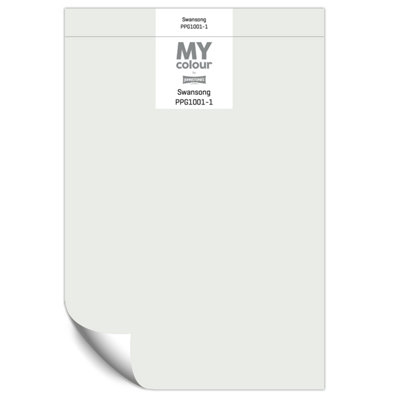 Johnstone's My Colour Durable Matt Paint Swansong - Peel and Stick Sample