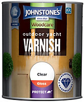 Johnstone's Outdoor Clear Yacht Varnish Gloss - 750ml