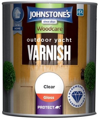 Johnstone's Outdoor Clear Yacht Varnish Gloss 750ml at B&Q