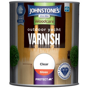 Johnstone's Outdoor Clear Yacht Varnish Gloss - 750ml