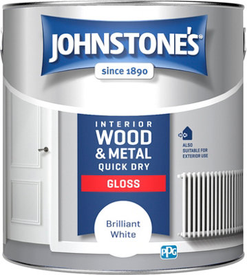 Johnstone's Quick Dry Gloss Brilliant White 2.5L