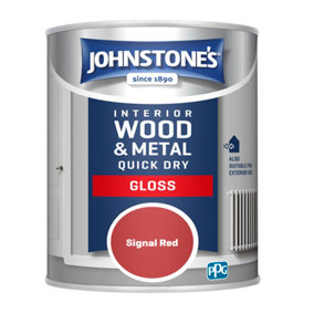 Johnstone's Quick Dry Gloss Signal Red 750ml