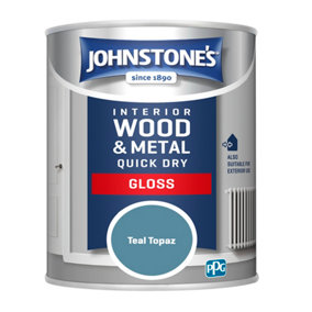 Johnstone's Quick Dry Gloss Teal Topaz 750ml