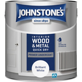 Johnstone's Quick Dry Primer Undercoat Brilliant White 2.5L