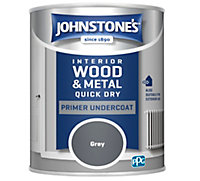 Johnstone's Quick Dry Primer Undercoat Grey 750ml