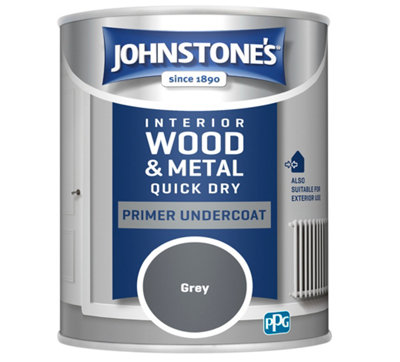 Johnstone's Quick Dry Primer Undercoat Grey 750ml