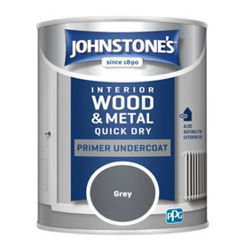 Johnstone's Quick Dry Primer Undercoat Grey 750ml
