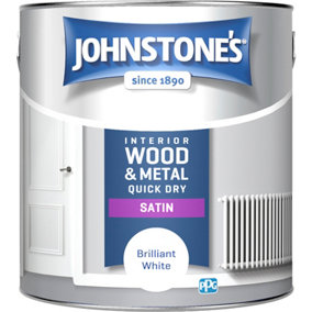 Johnstone's Quick Dry Satin Brilliant White 750ml