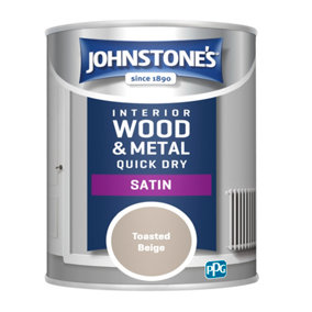 Johnstone's Quick Dry Satin Toasted Beige 750ml