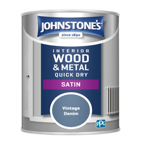 Johnstone's Quick Dry Satin Vintage Denim 750ml