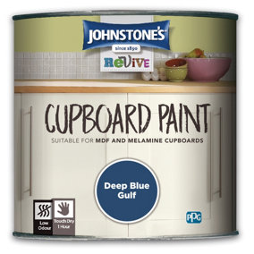 Johnstone's Revive Cupboard Paint Deep Blue Gulf 750ml