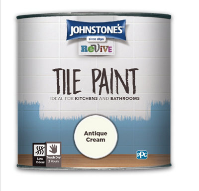 Johnstone's Revive Tile Paint Antique Cream 750ml