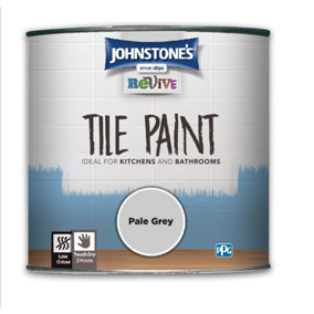 Johnstone's Tile Paint Pale Grey 750ml
