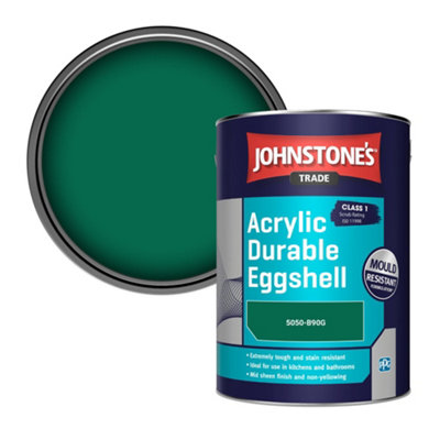 Johnstone's Trade Acrylic Durable Eggshell Walls & Ceilings Emulsion Paint (5050-B90G) 5L
