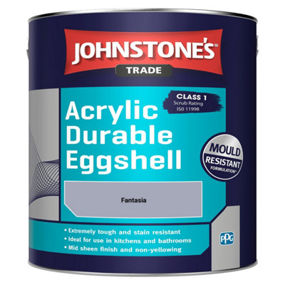 Johnstone's Trade Acrylic Durable Eggshell Walls & Ceilings Emulsion Paint Fantasia 2.5L