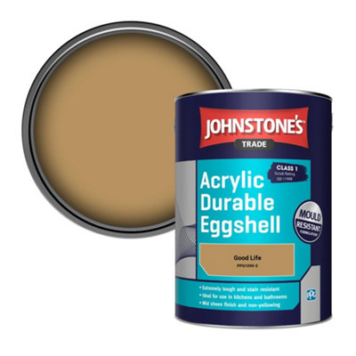Johnstone's Trade Acrylic Durable Eggshell Walls & Ceilings Emulsion Paint Good Life (PPG1090-5) 5L