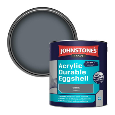 Johnstone's Trade Acrylic Durable Eggshell Walls & Ceilings Emulsion Paint Old Silk (PPG0993-6) 2.5L