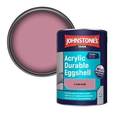 Johnstone's Trade Acrylic Durable Eggshell Walls & Ceilings Emulsion Paint (S 2040-R20B) 5L