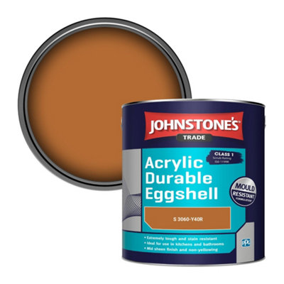 Johnstone's Trade Acrylic Durable Eggshell Walls & Ceilings Emulsion Paint (S 3060-Y40R) 2.5L