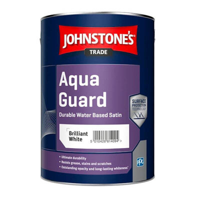 Johnstone's Trade Aqua Guard Satin - Brilliant White 5L