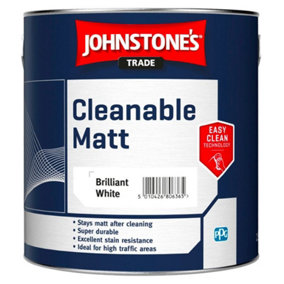 Johnstone's Trade Cleanable Matt - Brilliant White 5L