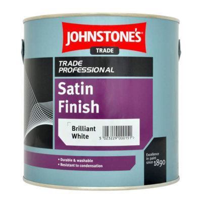 Johnstone's Trade Satin Finish - Brilliant White - 2.5L