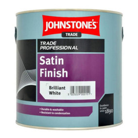 Johnstone's Trade Satin Finish - Brilliant White - 2.5L