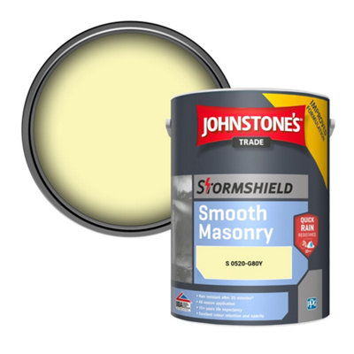 Johnstone's Trade Stormshield Smooth Masonry Paint (S 0520-G80Y) 5L