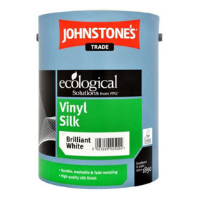 Johnstone's Trade Vinyl Silk - Brilliant White - 5L
