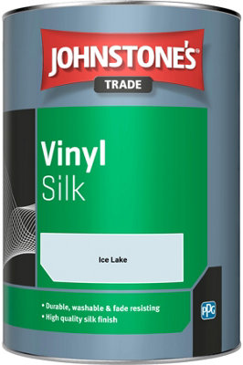 Johnstone's Trade Vinyl Silk Walls & Ceilings Emulsion Paint Ice Lake 1L