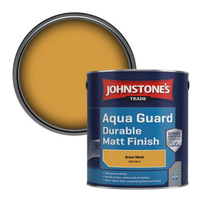 Johnstone's Trade Wood & Metal Aqua Guard Durable Matt Paint Brass Mesh ...
