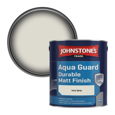 Johnstone's Trade Wood & Metal Aqua Guard Durable Matt Paint Ivory ...