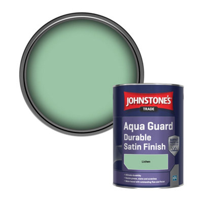 Johnstone's Trade Wood & Metal Aqua Guard Durable Satin Paint Lichen 1L