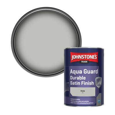 Johnstone's Trade Wood & Metal Aqua Guard Durable Satin Paint Stone ...