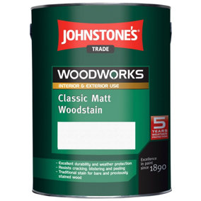 Johnstone's Trade Woodworks Clear Matt Finsh Woodstain - 2.5L