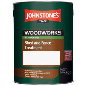Johnstone's Trade Woodworks Dark Chestnut Shed & Fence Treatment - 5L