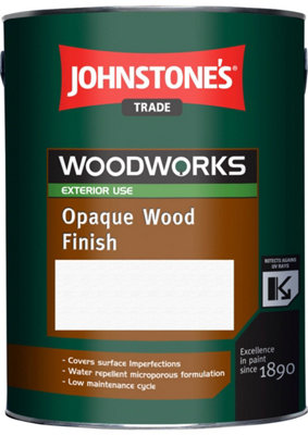 Johnstone's Trade Woodworks Ebony Opaque Wood Finish Satin - 5L