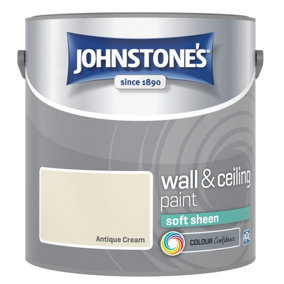 Johnstone's Wall & Ceiling Antique Cream Soft Sheen Paint 2.5L