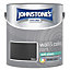 Johnstone's Wall & Ceiling Black Soft Sheen Paint - 2.5L