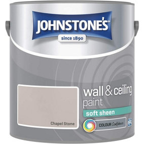 Johnstone's Wall & Ceiling Chapel Stone Soft Sheen Paint - 2.5L