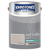 Johnstone's Wall & Ceiling Chapel Stone Soft Sheen Paint - 5L