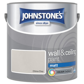 Johnstone's Wall & Ceiling China Clay Matt Paint - 2.5L