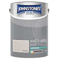 Johnstone's Wall & Ceiling China Clay Soft Sheen Paint 5L