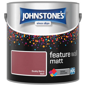 Johnstone's Wall & Ceiling Dusky Berry Matt Paint - 2.5L