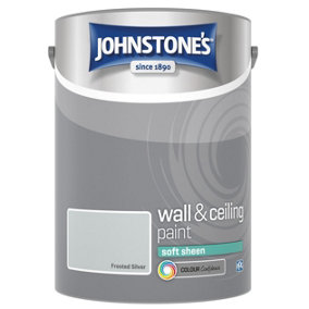 Johnstone's Wall & Ceiling Frosted Silver Soft Sheen Paint - 5L