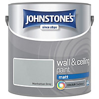 Johnstone's Wall & Ceiling Manhattan Grey Matt 2.5L Paint