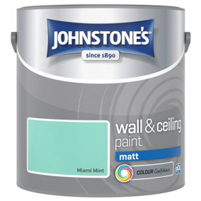 Johnstone's Wall & Ceiling Miami Mint Matt Paint - 2.5L